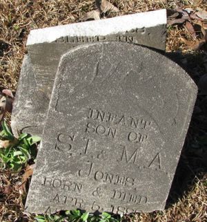Infant Son Jones - Headstone