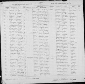 Rosalie Langley - Birth Record