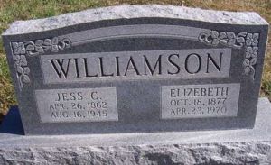 Jess Williamson-Headstone