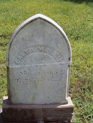 Caleb Wright - Gravemarker