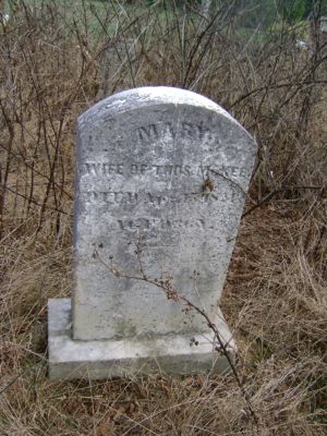 Tombstone of Mary Ashcraft McKee