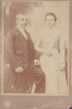 Lucas and Geertruida on their wedding day