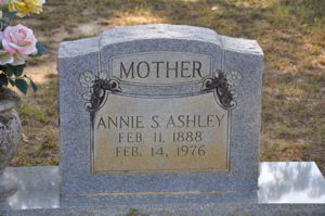 Annie M. Ashley - Headstone
