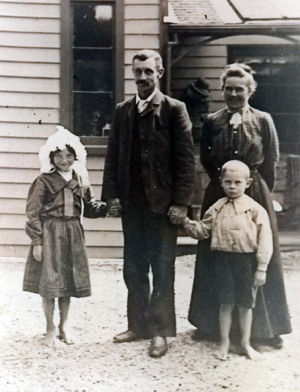 Wilfred and Millicent with their two children