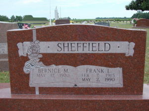 Headstone - Frank Sheffield