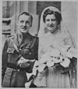 Major John Harman Glossop Wells and Diana Katherine Barneby 1944