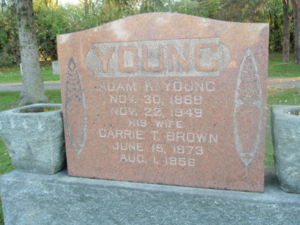 Adam Kingman Young Headstone