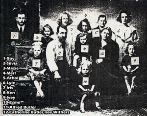 Alfred Butler, Catherine Withers & Family