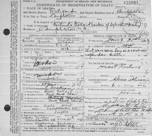 Gertrude Martin Death Certificate