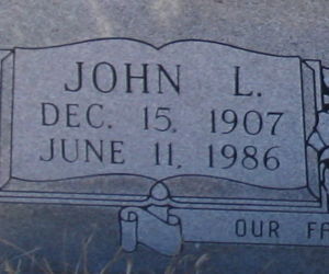 John Lee Thames headstone