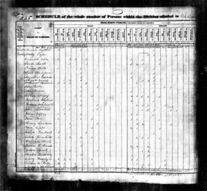 1830 Census Lincoln, Tennessee