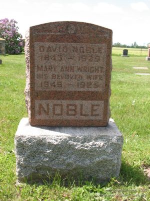 David and Mary Ann Noble Grave