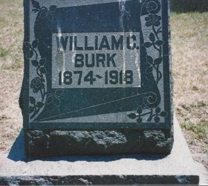Tombstone of William Claud Burk