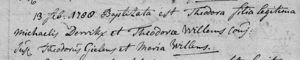 baptism 1788 Theodora Heumen