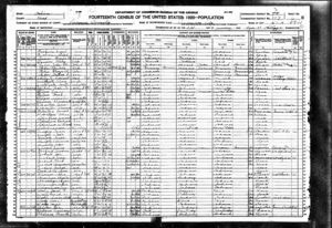 1920 Federal Census - Worley Family