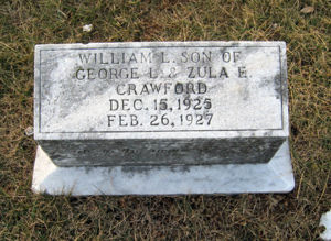 Tombstone for William Crawford