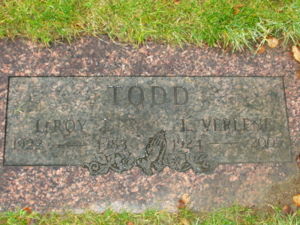 Laura & LeRoy Todd Grave Marker