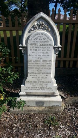Headstone for Marshall and Lennon