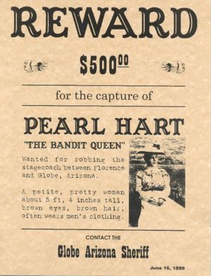 Pearl Hart wanted poster