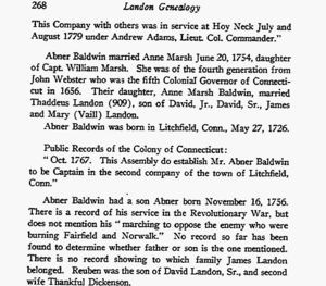 Landon Genealogy, the French and English home and Ancestry. 