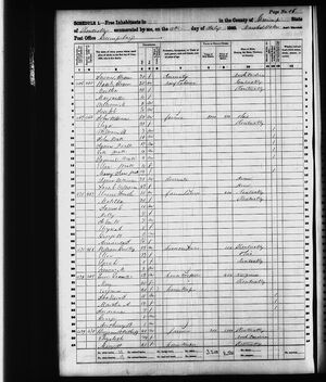 1860 census William Gilkey and James Williams families