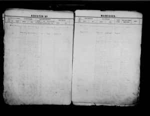 Columbia and George Townsend Marriage Record