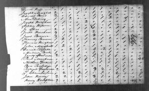 Jacob and Thomas Brown families in 1800 U.S. Census