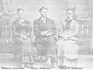 Helen Anderson  with siblings Rebecca and Hans