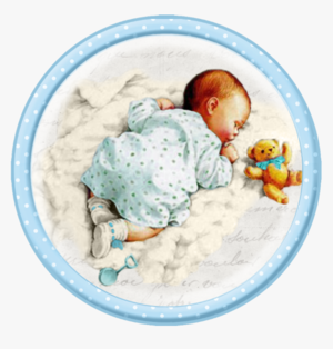 Sleeping Baby with Teddy
