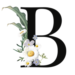 Floral Alphabet B