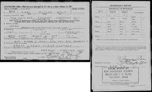 World War II Draft Registration Card.