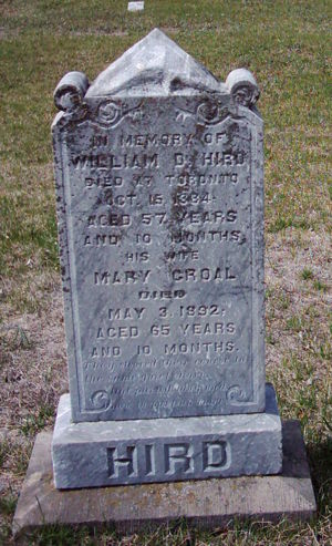 Mary Croal  & Wm Duncan Hird