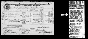 Marriage: Abraham Nicolaas Duvenage and Maria Petronella Steenekamp Venter. 6 Sep 1916