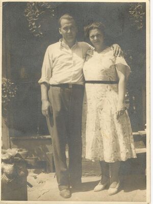 Mary Lee Barksdale Yates with one of her Ford sons