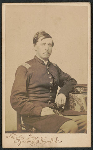 Lieutenant Colonel Ozro J. Dodds of Co. B, 20th Ohio Infantry Regiment, Co. F, 81st Ohio Infantry Regiment, and 1st Alabama Cavalry Regiment in uniform