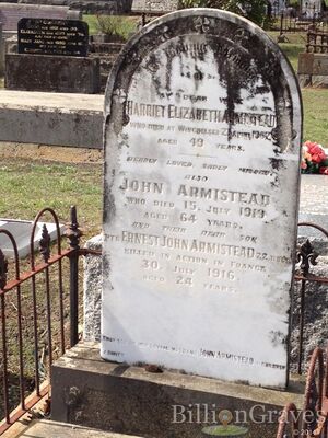 Headstone of the grave of John Armistead