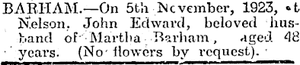 Nelson Evening Mail, Volume LVI, 5 November 1923