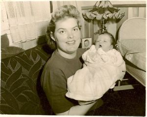 Pat Paramore with her newborn daughter Jean