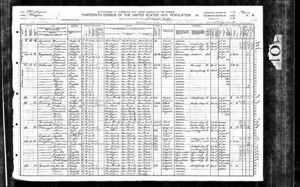 Sheet 6a,  1910 US Census Michigan Wayne Detroit Ward 7 District 0103