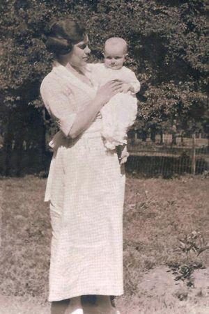 Effie Berry, with son Charles