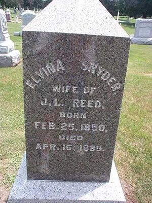 Elvina Snyder Reed Headstone