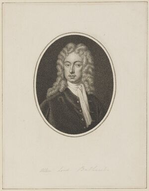 Allen Bathurst, 1st Earl Bathurst  by and published by Charles (Cantelowe, Cantlo) Bestland