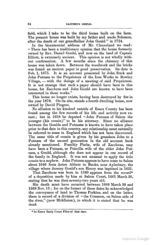 The Family of Zaccheus Gould of Topsfield, pg 34