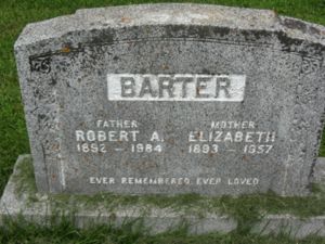 Robert Angus Barter grave marker