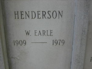 Earle Henderson marker