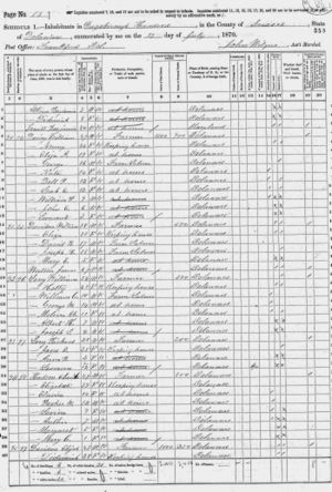 William Long Image 4 census 1870