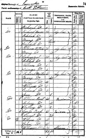 1841 South Petherwin census