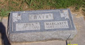 John B. & Margaret C. Hair