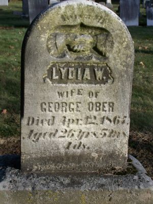 Headstone of Lydia Weaver Ober, added to FAG Memorial122413821 by Elizabeth Wilkerson