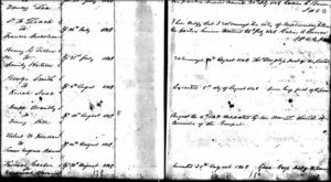 Marriage Record for Thomas Gaylor & Susannah Harmon